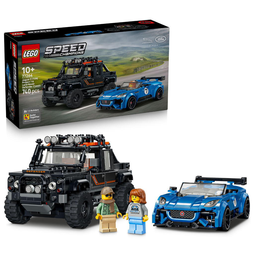LEGO? Speed Champions Jaguar Project 7 & Land Rover Defender