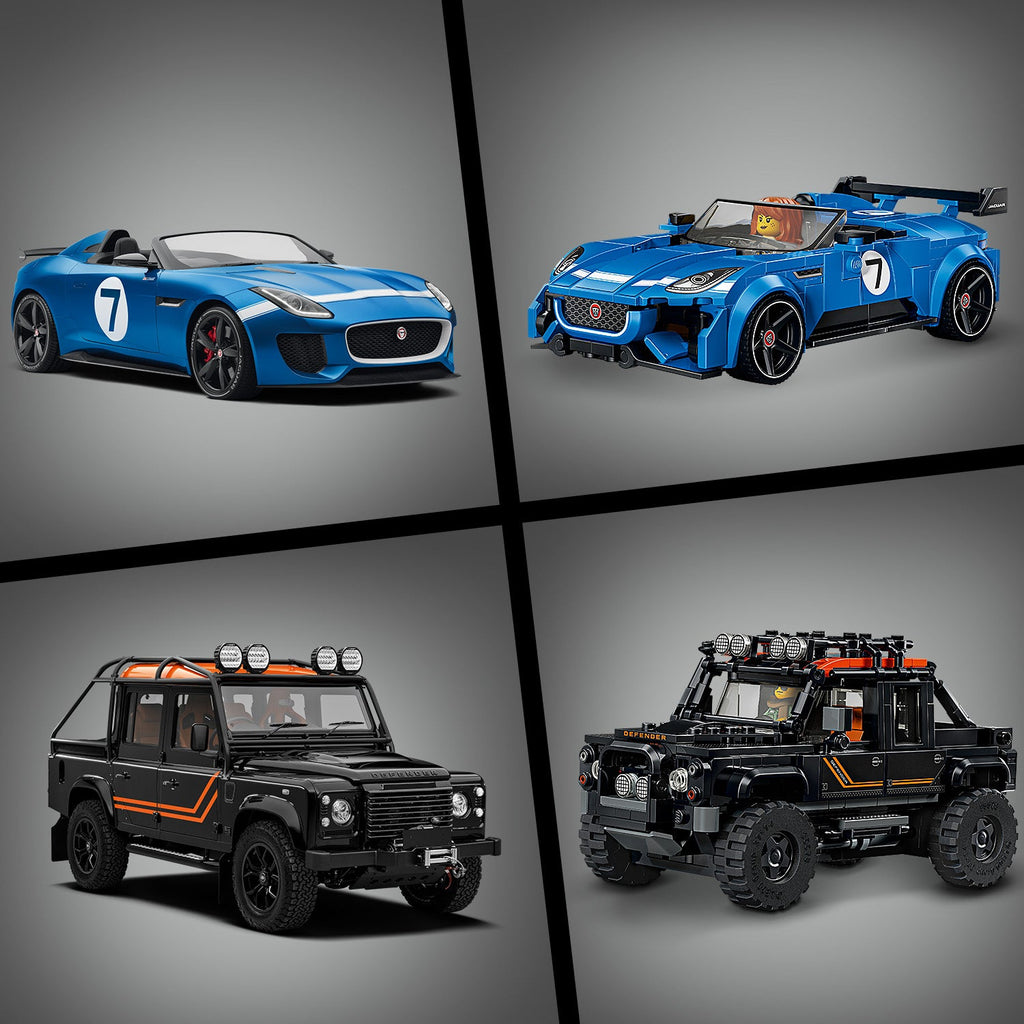 LEGO? Speed Champions Jaguar Project 7 & Land Rover Defender