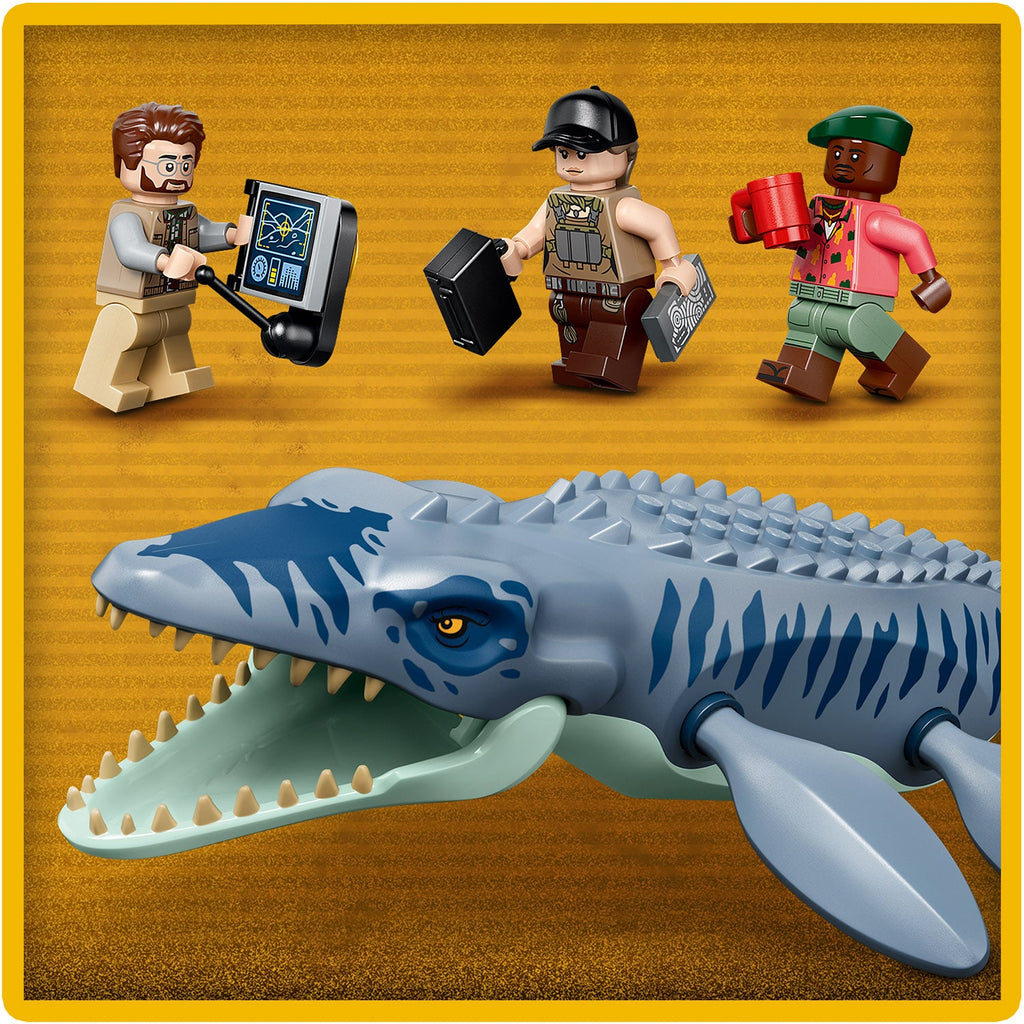 LEGO? Jurassic World Mosasaurus Dinosaur Boat Attack