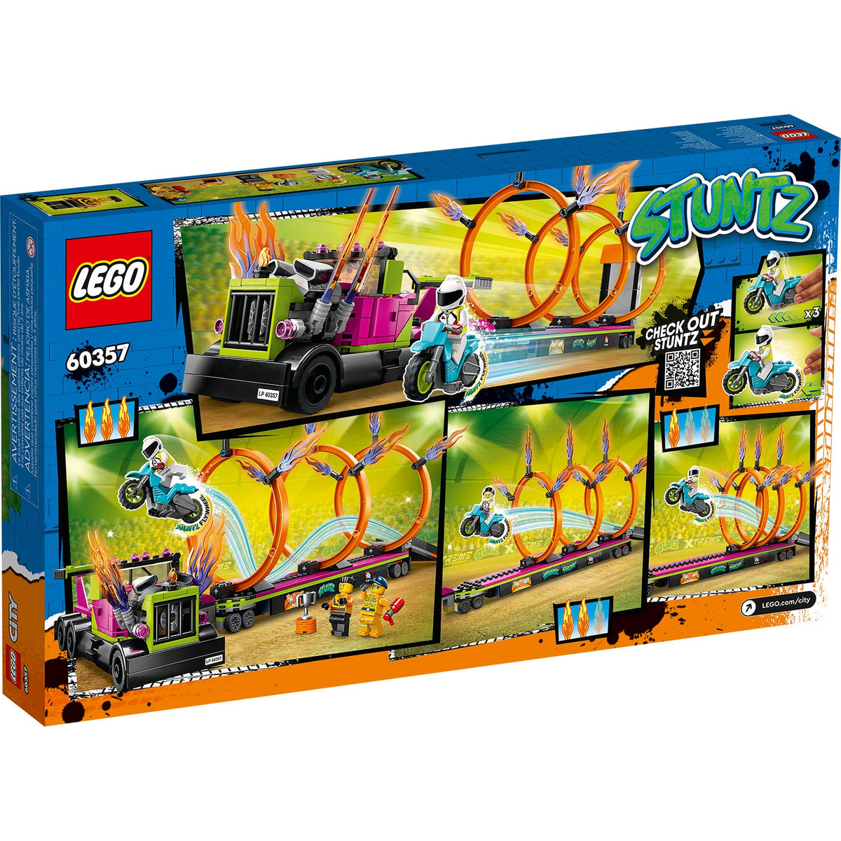 LEGO? City Stunt Truck & Ring of Fire Challenge