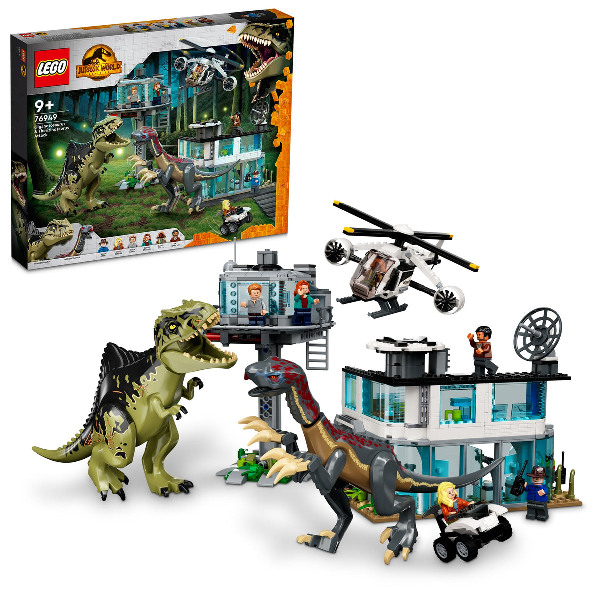 LEGO? Jurassic World Giganotosaurus and Therizinosaurus Attack