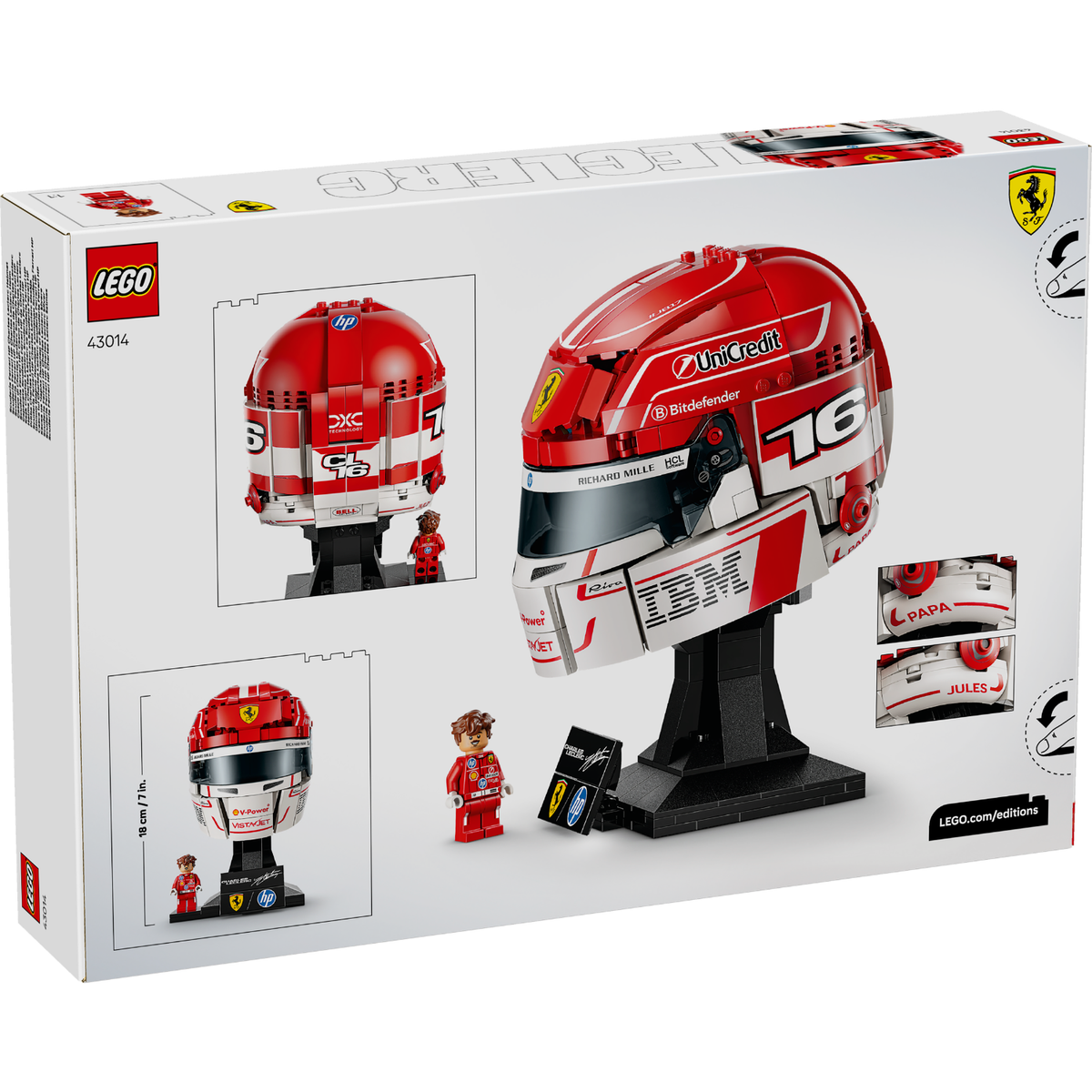 LEGO? Editions Scuderia Ferrari HP Charles Leclerc Helmet
