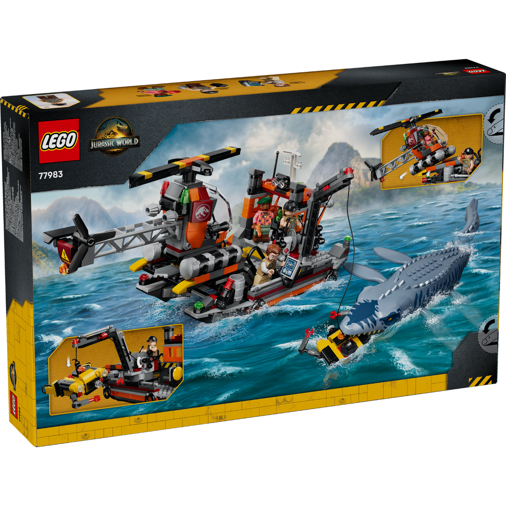 LEGO? Jurassic World Mosasaurus Dinosaur Boat Attack
