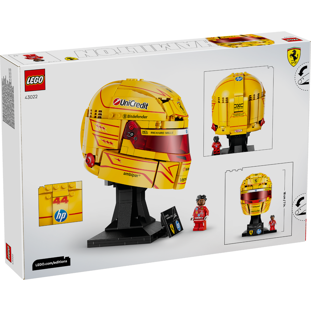 LEGO? Editions Scuderia Ferrari HP Lewis Hamilton Helmet