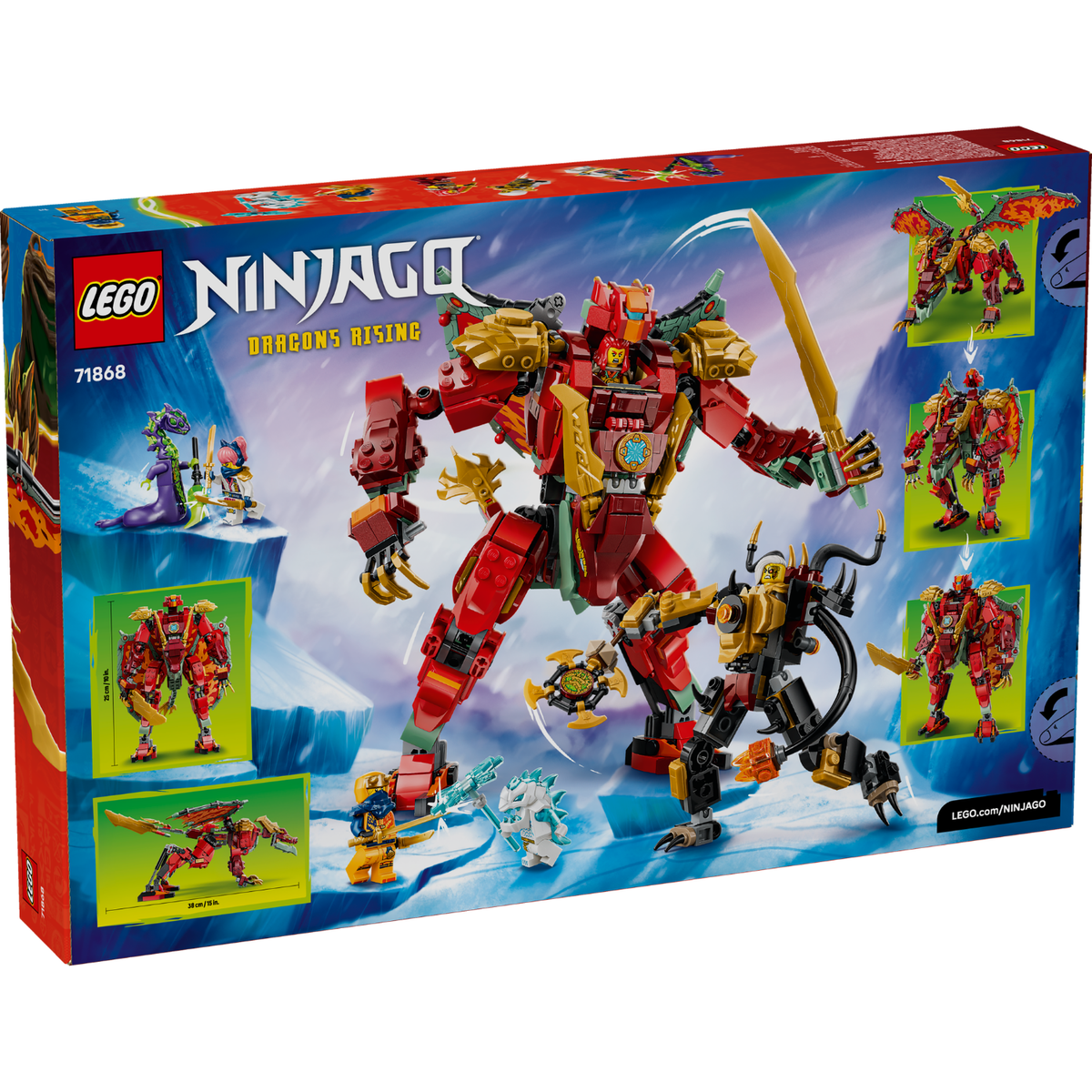 LEGO? NINJAGO? Wyldfyre's Transforming Dragon Mech