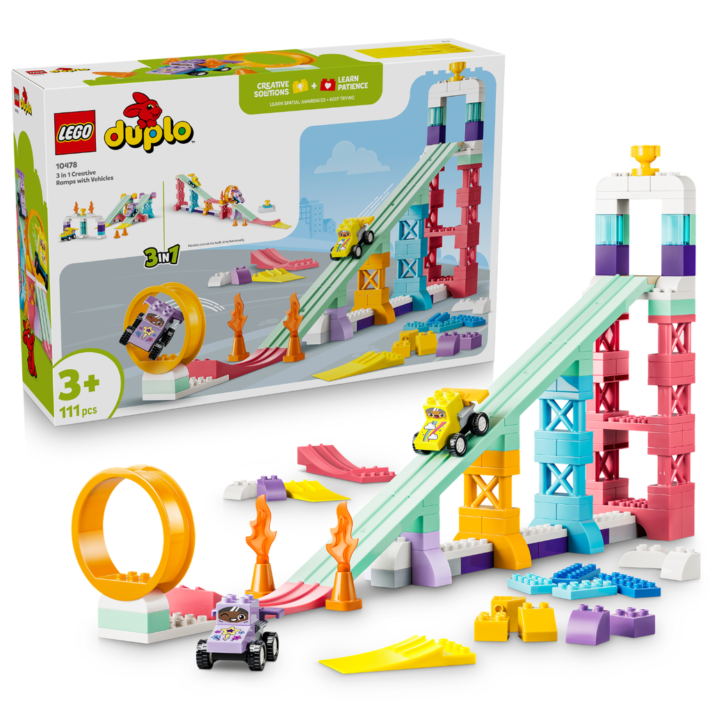 LEGO? DUPLO? Town 3 in 1 Creative Ramps with Vehicles
