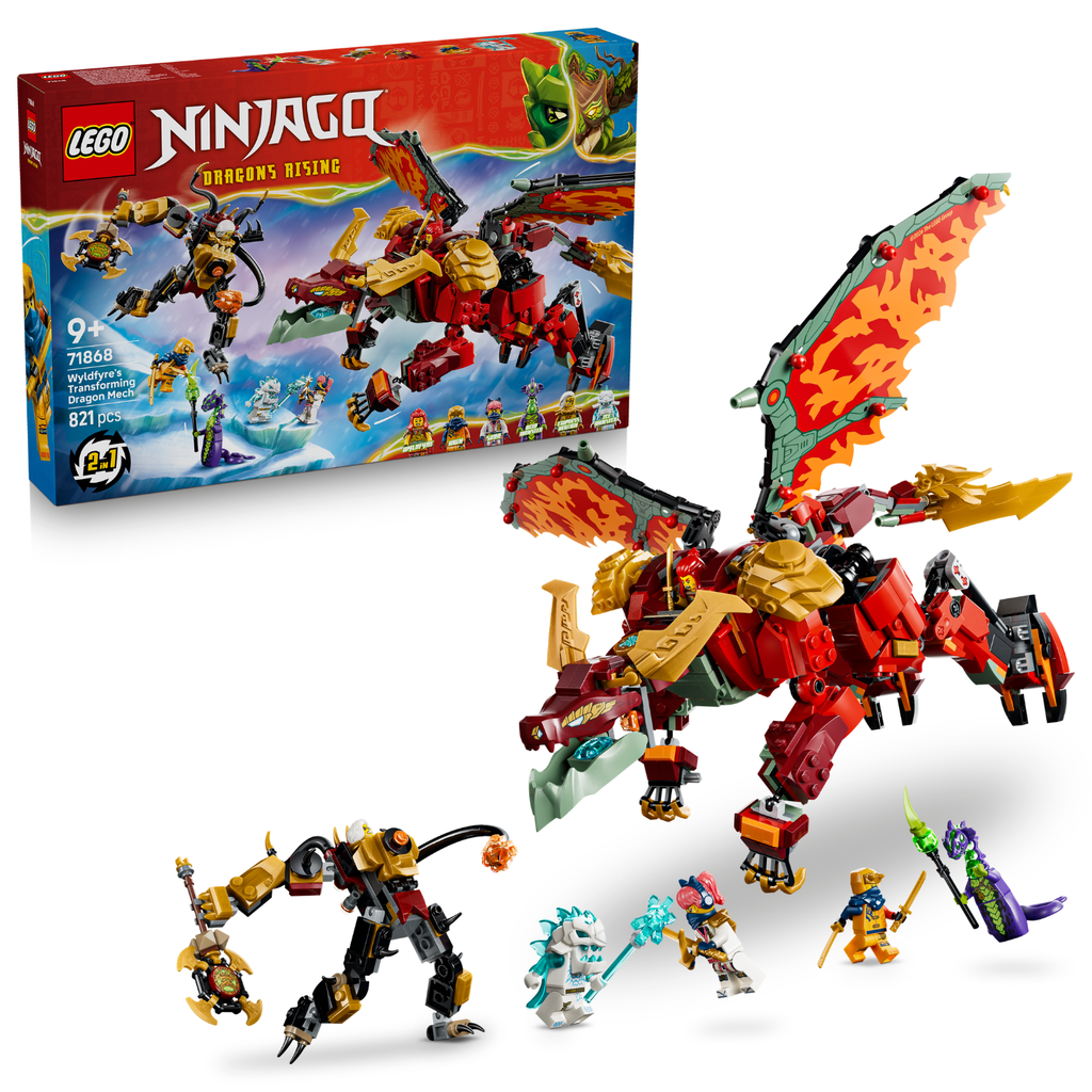 LEGO? NINJAGO? Wyldfyre's Transforming Dragon Mech