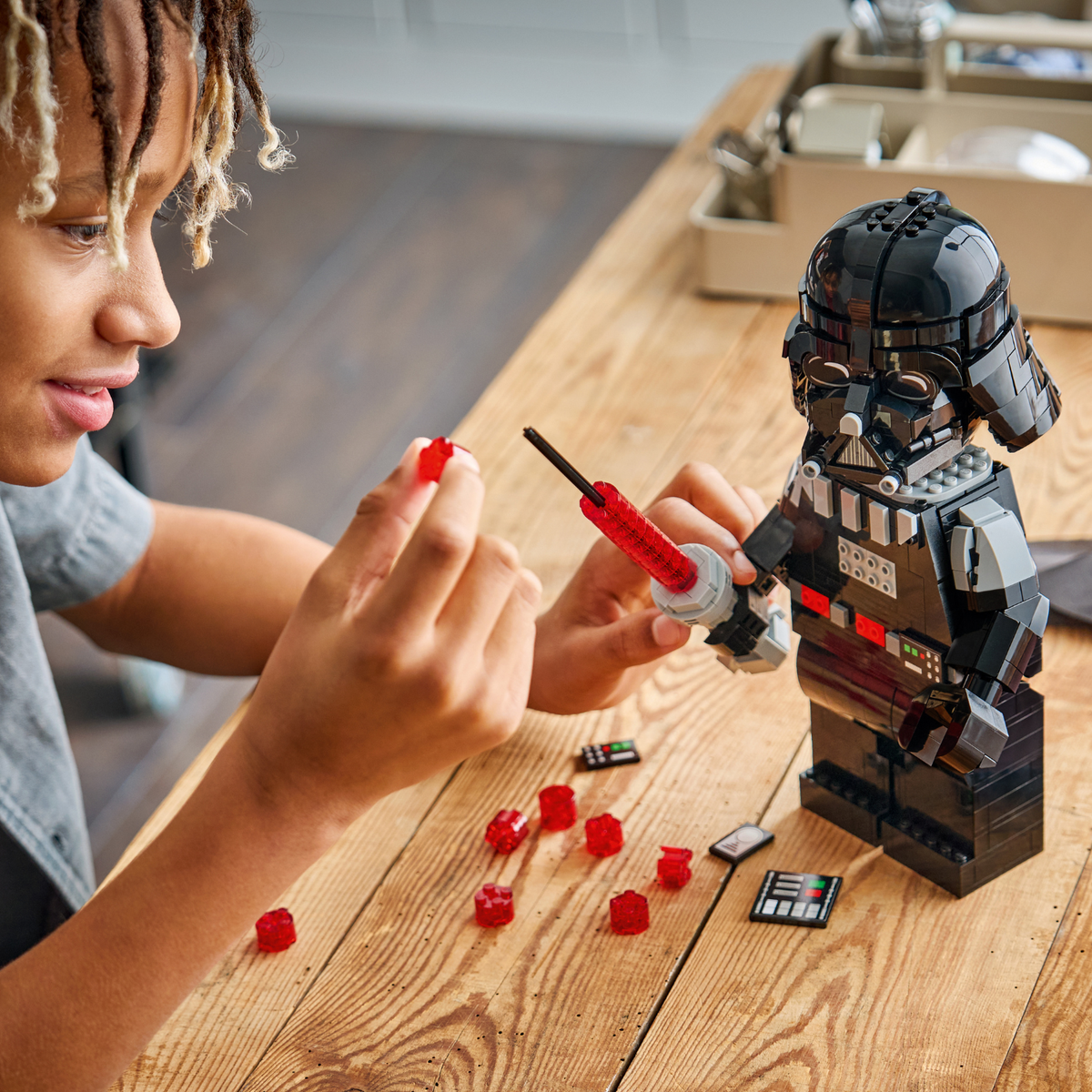 LEGO? Star Wars? Up-Scaled Darth Vader? Minifigure