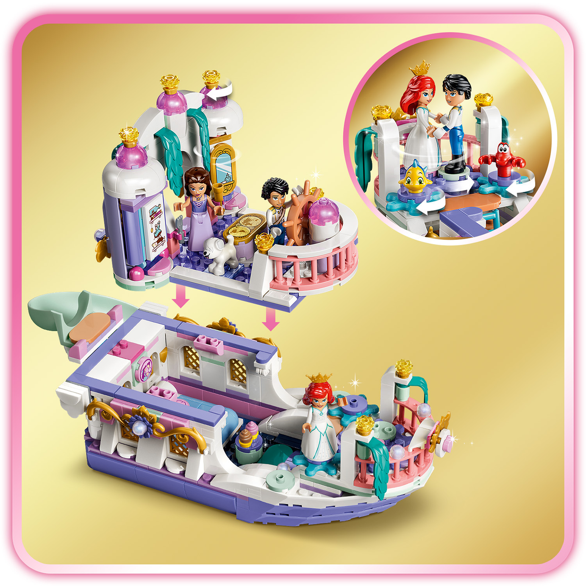 LEGO? | Disney Princess Ariel's Royal Wedding Boat