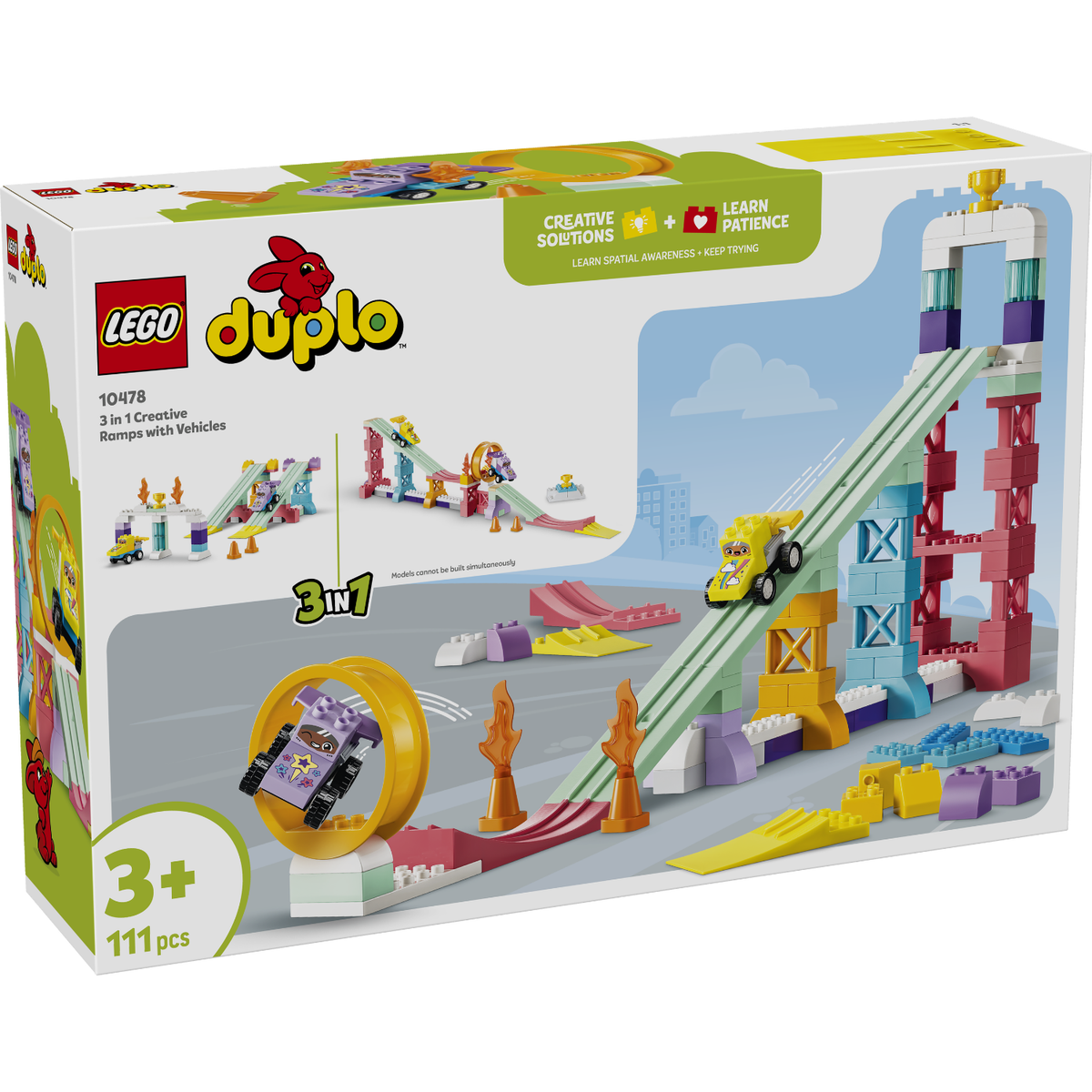 LEGO? DUPLO? Town 3 in 1 Creative Ramps with Vehicles