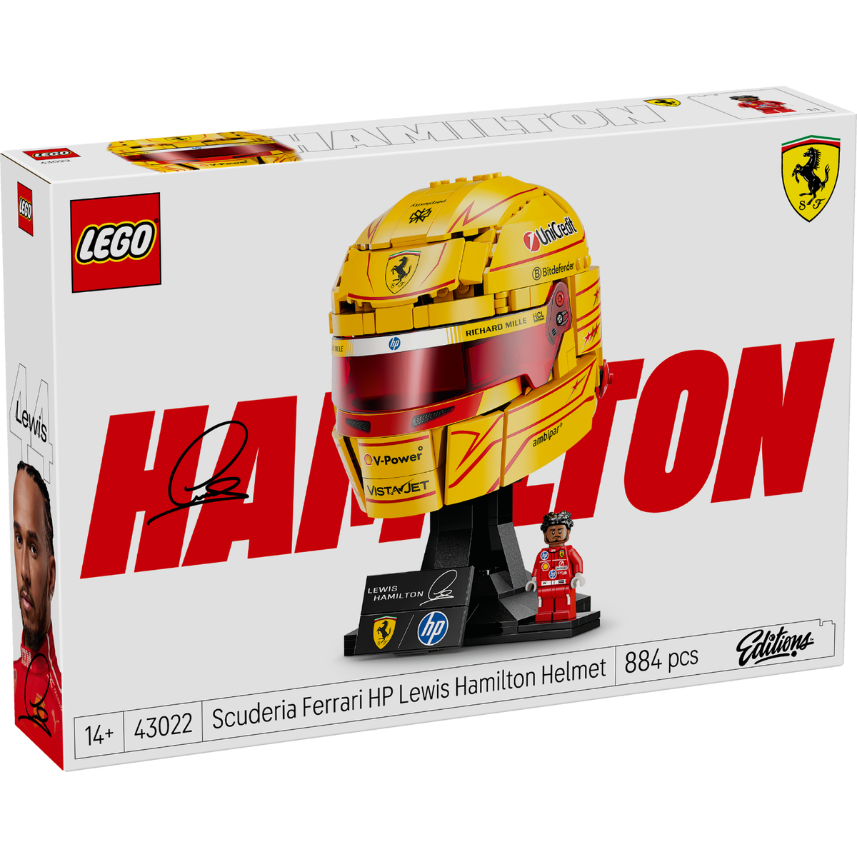 LEGO? Editions Scuderia Ferrari HP Lewis Hamilton Helmet