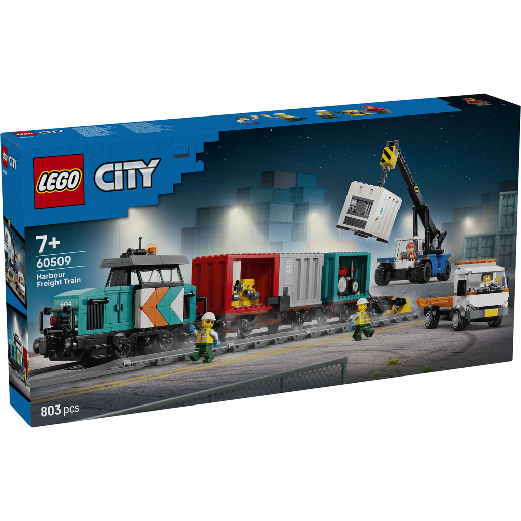 LEGO? City Harbor Freight Train with Crane & Truck