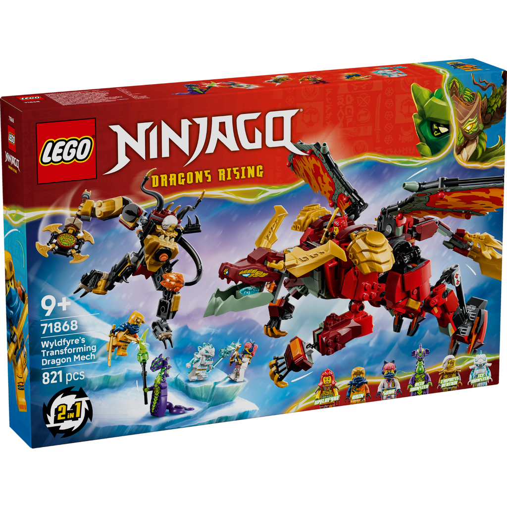 LEGO? NINJAGO? Wyldfyre's Transforming Dragon Mech