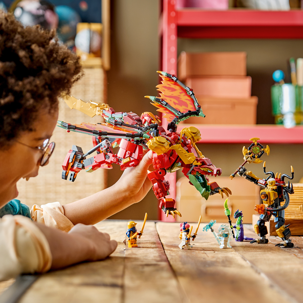 LEGO? NINJAGO? Wyldfyre's Transforming Dragon Mech