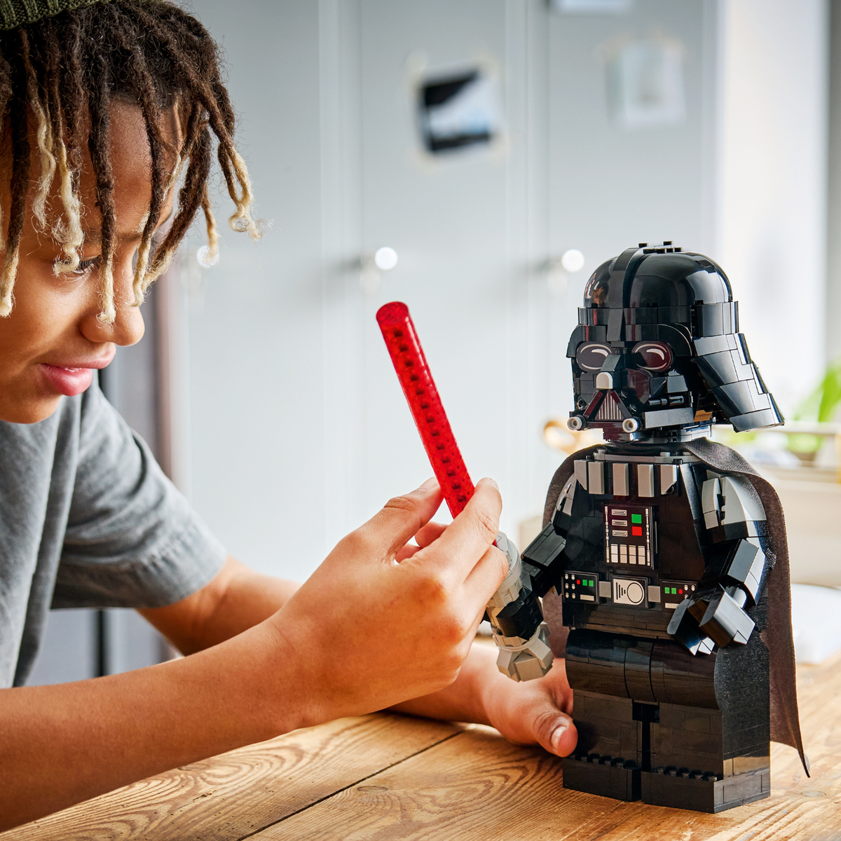 LEGO? Star Wars? Up-Scaled Darth Vader? Minifigure